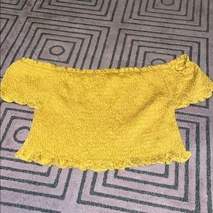 NWT Love Tree cropped off the shoulder top